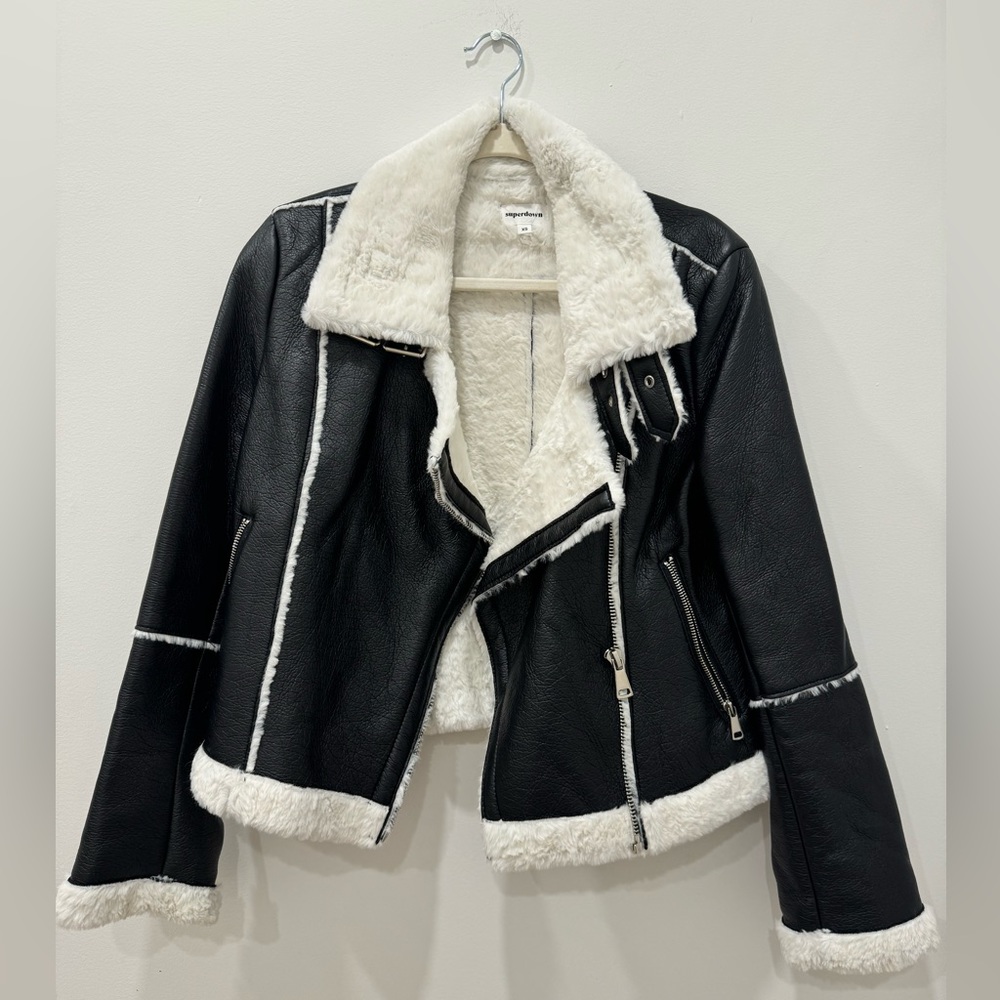 Superdown leather jacket